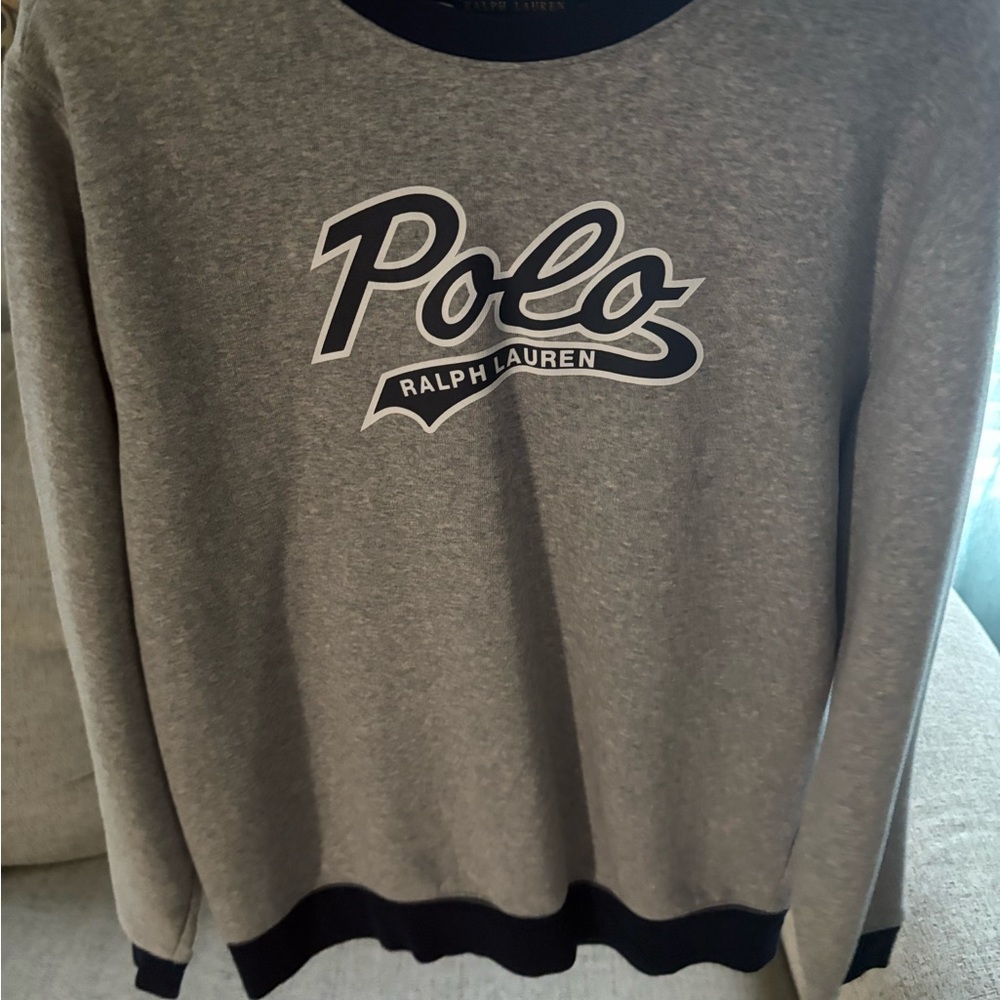 Polo by Ralph Lauren Gray Crewneck Sweater